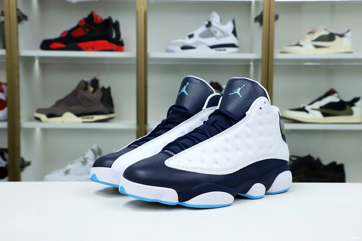 414571-144 13 RETRO POWDER BLUE OBSIDIAN AIR WHITE JORDAN 0724